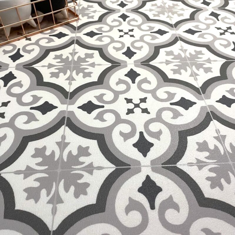 Cuenca Grey Sheet Vinyl Flooring